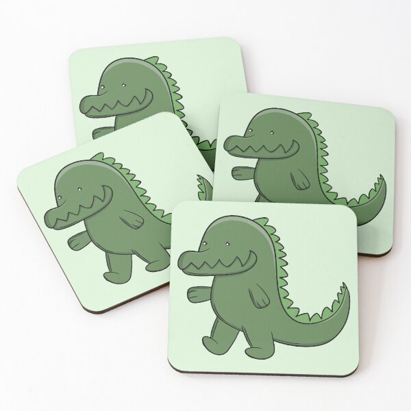 Item preview, Cute Green Alligator Happy Kawaii Crocodile  designed and sold by shopdiego.