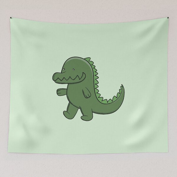 Item preview, Cute Green Alligator Happy Kawaii Crocodile  designed and sold by shopdiego.