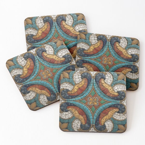Item preview, Gaudi Inspired Mosaics Tile Ornament Pattern designed and sold by GrinGalore.