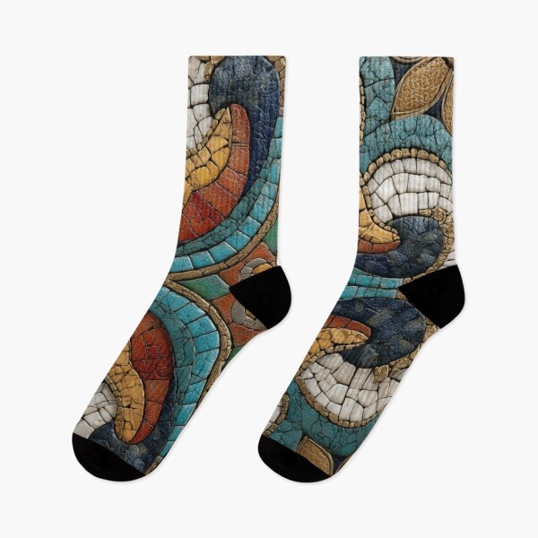 Item preview, Gaudi Inspired Mosaics Tile Ornament Pattern designed and sold by GrinGalore.