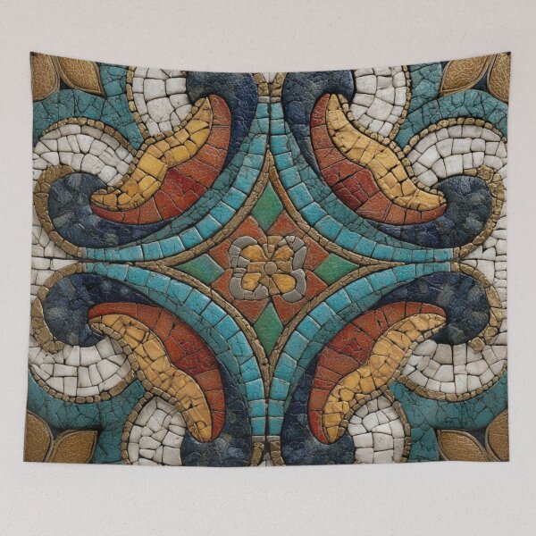 Item preview, Gaudi Inspired Mosaics Tile Ornament Pattern designed and sold by GrinGalore.