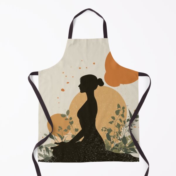 Item preview, Woman meditating with plants designed and sold by anytka.
