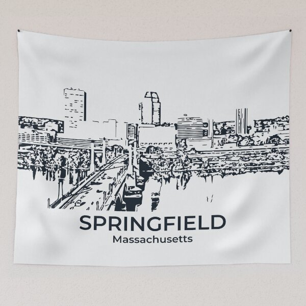 Aperçu de l'œuvre Springfield - Massachusetts créée et vendue par Lakeric Cityscapes.
