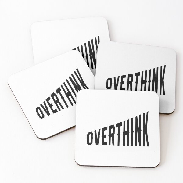 Item preview, Overthink Perspective Typography - Minimalist Bold Modern Design designed and sold by ClashShop.