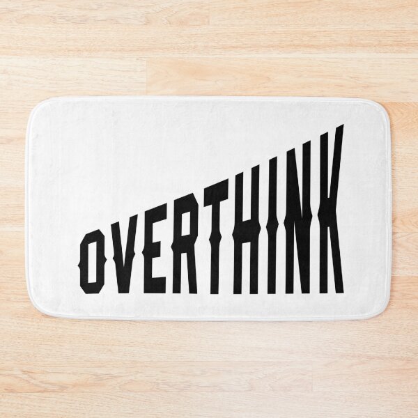 Item preview, Overthink Perspective Typography - Minimalist Bold Modern Design designed and sold by ClashShop.