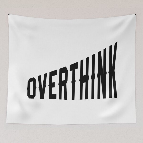 Item preview, Overthink Perspective Typography - Minimalist Bold Modern Design designed and sold by ClashShop.