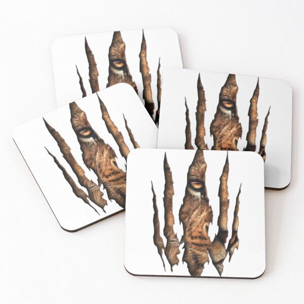 Item preview, Wild Tiger Peek - Ripped Effect Animal Design designed and sold by fancy-to-shop.
