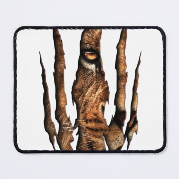 Item preview, Wild Tiger Peek - Ripped Effect Animal Design designed and sold by fancy-to-shop.