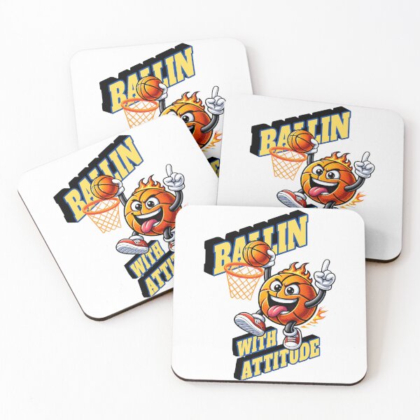 Item preview, Funny Basketball Cartoon T-Shirt – Ballin’ With Attitude Sports Character  designed and sold by ArtiFize Store.