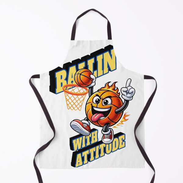 Item preview, Funny Basketball Cartoon T-Shirt – Ballin’ With Attitude Sports Character designed and sold by ArtiFize Store.