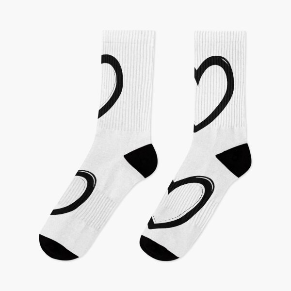 Item preview, Outline Heart Pattern – Minimal Black and White Love Design designed and sold by VilnaArtPrints.