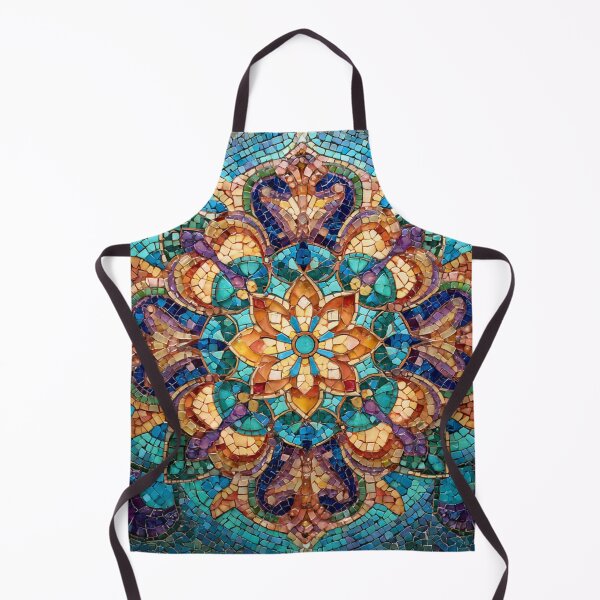 Item preview, Gaudi Inspired Mosaic Tile Ornament Mandala Pattern designed and sold by GrinGalore.