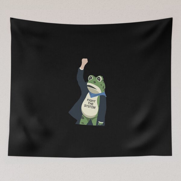 Item preview, The Ribbit Rebellion: Fight The System designed and sold by Evaevonechi.
