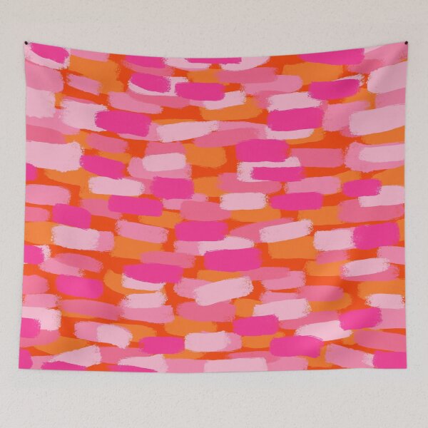 Item preview, Hot Pink and Orange, Brush Stroke Effect, Abstract  designed and sold by OneThreeSix.