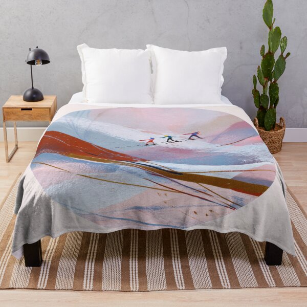 Item preview, Three snowboarders on a Colorful Slope designed and sold by lautir.