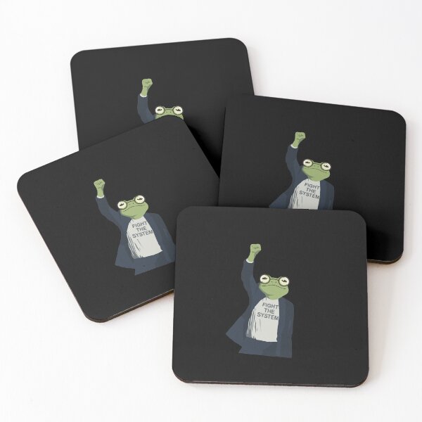 Item preview, The Ribbit Rebellion: Fight The System "frog" designed and sold by Evaevonechi.