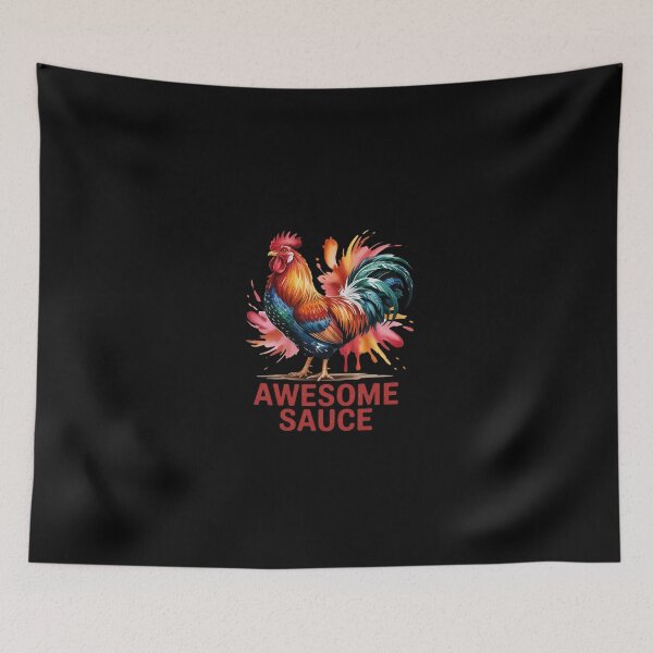 Item preview, Rooster Picture Awesome sauce meme for Men Women designed and sold by SyntaxClaw.