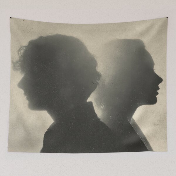 Item preview, Two people silhouettes back-to-back designed and sold by anytka.