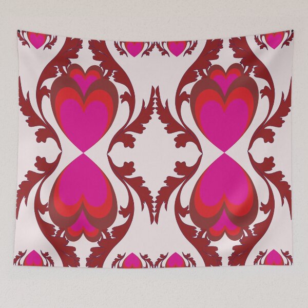 Item preview, Unbreakable Twin Hearts designed and sold by OIL Pattern Design .