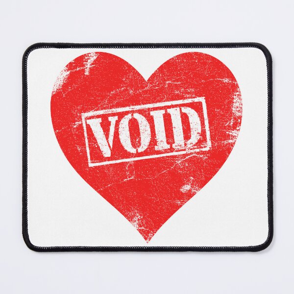 Item preview, Anti Valentine – Void Love Red Heart Statement designed and sold by VilnaArtPrints.