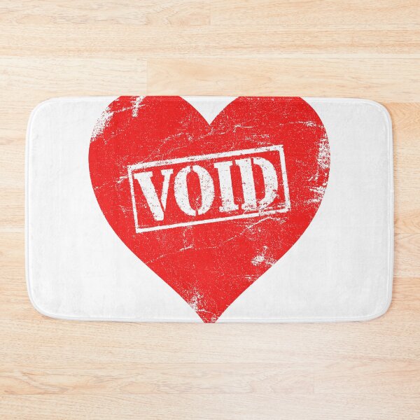 Item preview, Anti Valentine – Void Love Red Heart Statement designed and sold by VilnaArtPrints.