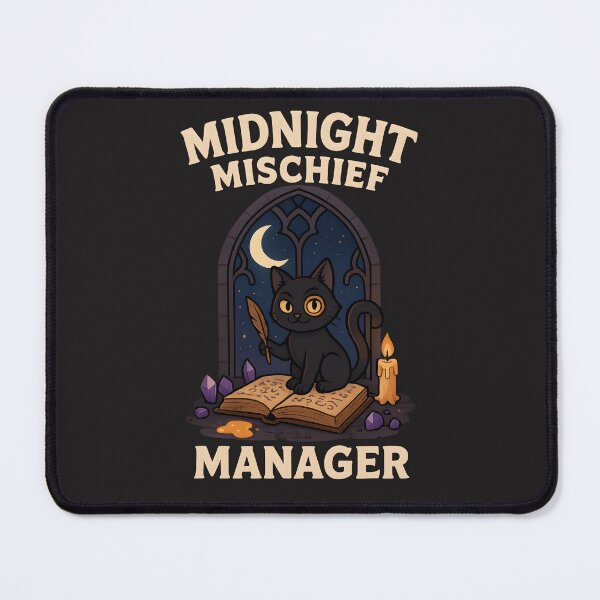 Item preview, Cat Midnight Mischief Manager - Autumn & Halloween Series designed and sold by Mission Ready.
