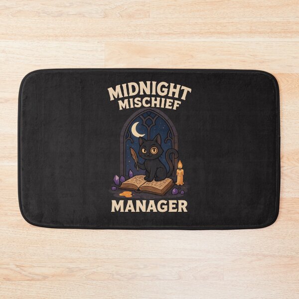 Item preview, Cat Midnight Mischief Manager - Autumn & Halloween Series designed and sold by Mission Ready.