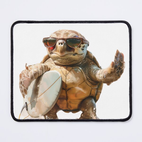 Item preview, Surf Turtle – Cool Sea Turtle with Sunglasses & Board designed and sold by Beachy Beasts.