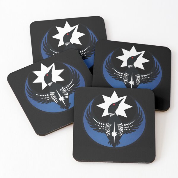 Item preview, Modern Loon Emblem with Starburst Symbol designed and sold by margamPagenberg.