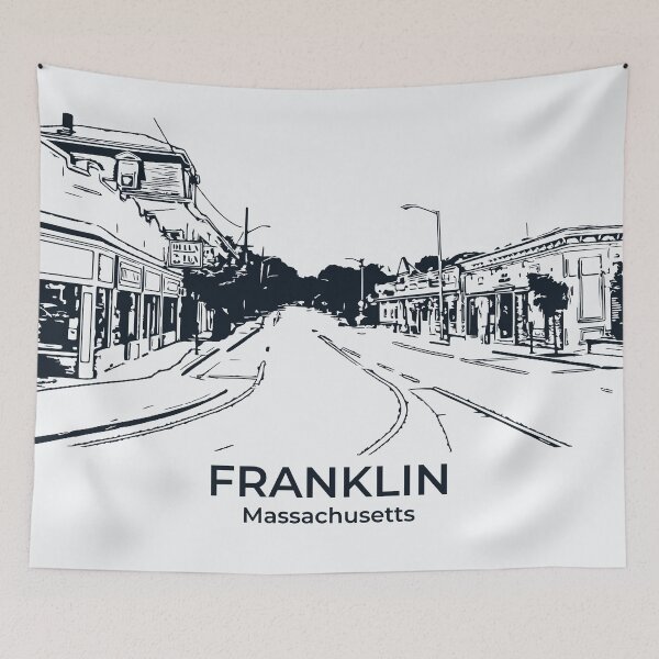 Artikelvorschau, Franklin - Massachusetts entworfen und verkauft von Lakeric Cityscapes.