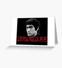 Tarjeta de felicitación Bruce Lee - SeriousLee
