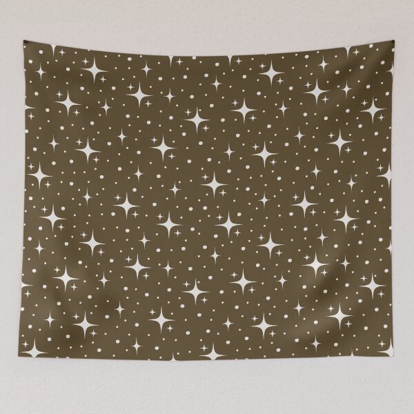 Item preview, Stars & Dots on Dark Brown designed and sold by KSimpson838.