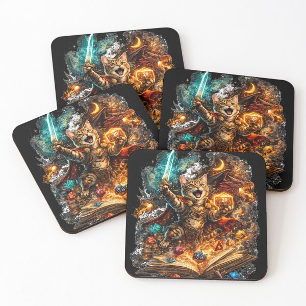 Item preview, Critical Meow – Feline Dungeon Master designed and sold by ArtBryz.