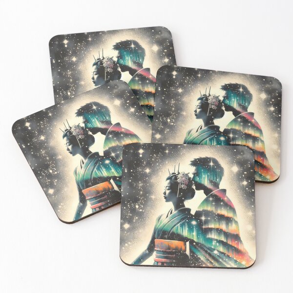 Item preview, Northern Lights Couple, Ai Generated Art  designed and sold by ACC .