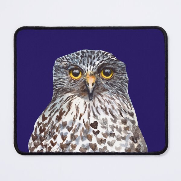 Item preview, Powerful Owl bird watercolour painting designed and sold by art-elodie-g.
