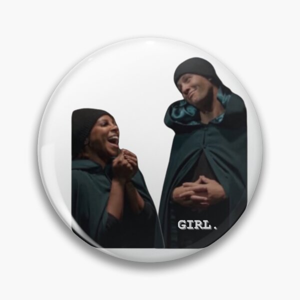 Item preview, Rob Rausch & Candiace Dillard Bassett "GIRL." The Traitors Turret Sticker designed and sold by theintentionalteacher.
