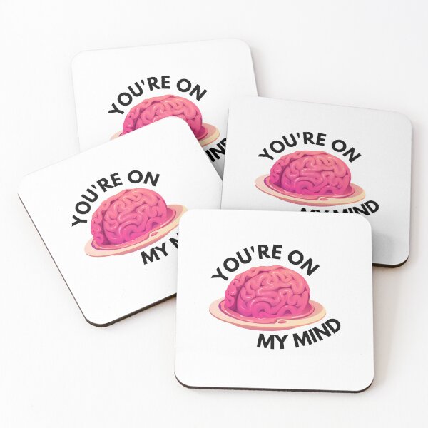 Item preview, Funny Valentine Greeting Card – You’re on My Mind Brain Pun designed and sold by Sketchbook Studio by Aqsaa.