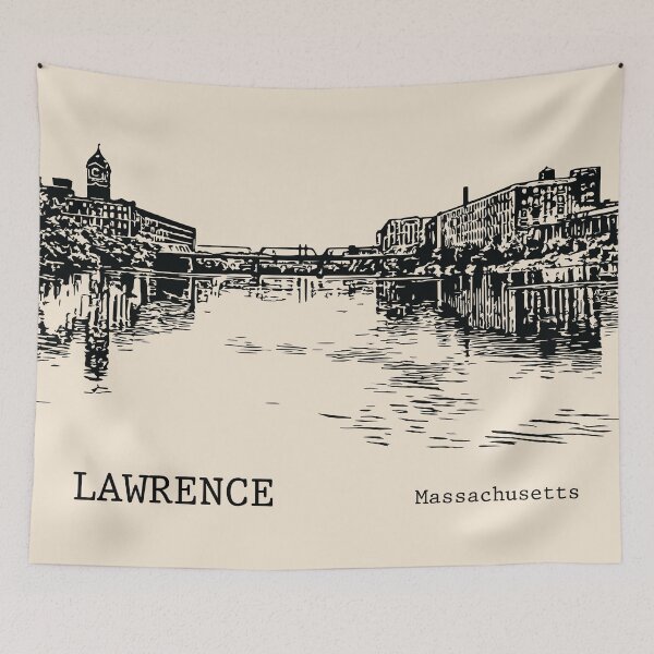 Artikelvorschau, Lawrence, Massachusetts entworfen und verkauft von Lakeric Cityscapes.