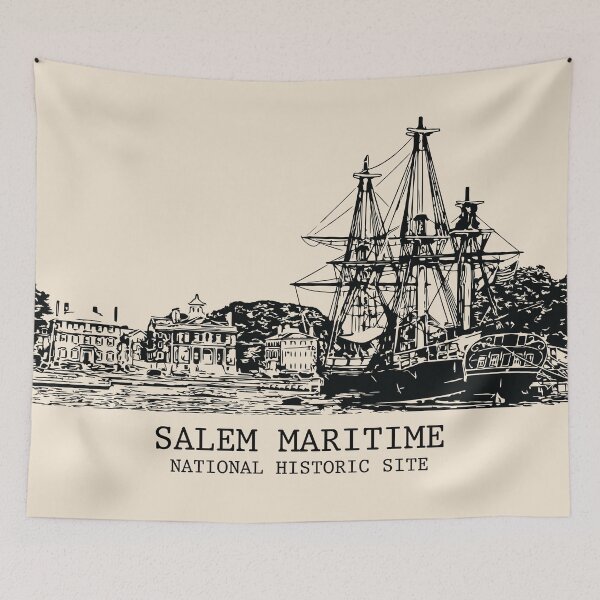 Aperçu de l'œuvre Site historique national maritime de Salem créée et vendue par Lakeric Cityscapes.