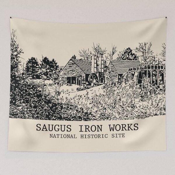 Item preview, Saugus Iron Works National Historic Site designed and sold by Lakeric Cityscapes.
