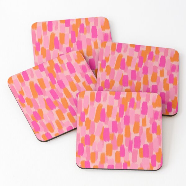 Item preview, Abstract, Pink with Orange, Paint Brush Effect designed and sold by OneThreeSix.