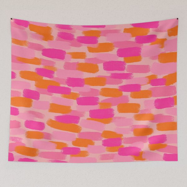 Item preview, Abstract, Pink with Orange, Paint Brush Effect designed and sold by OneThreeSix.