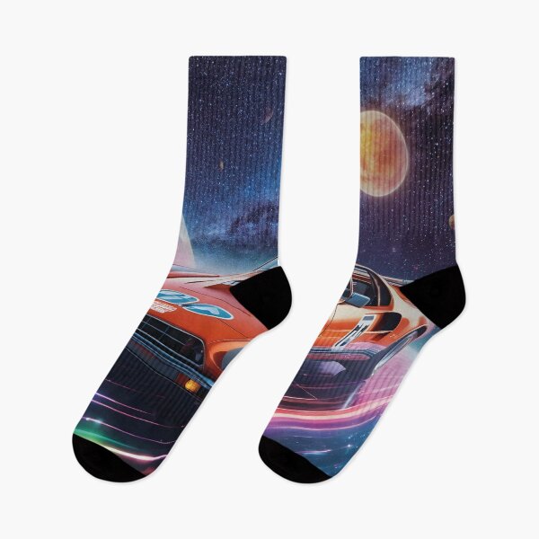 Item preview, Retro Space Racer – Galactic sports car in space designed and sold by Mauswohn.