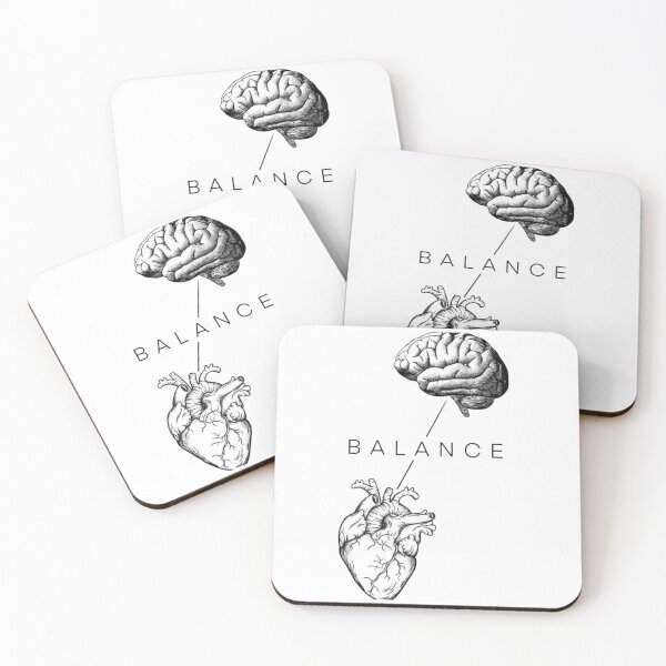 Item preview, Mind and Heart Balance Line Art designed and sold by fancy-to-shop.