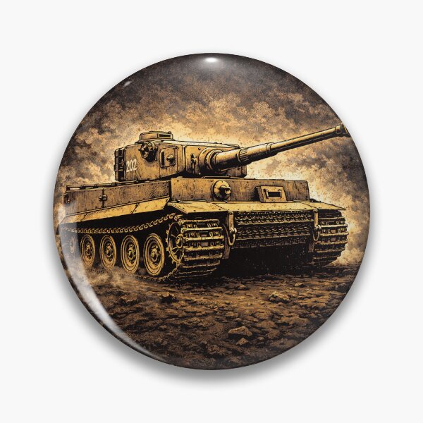 Item preview, Vintage Tiger 1 German WWII Tank Art designed and sold by Retr0Tshirts.