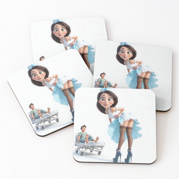 Item preview, enfermera de dibujos animados designed and sold by DavidePoggio.