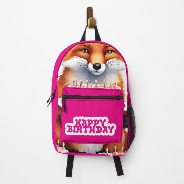 Item preview, Fox with birthday cake – Cute woodland animal party design designed and sold by Mauswohn.