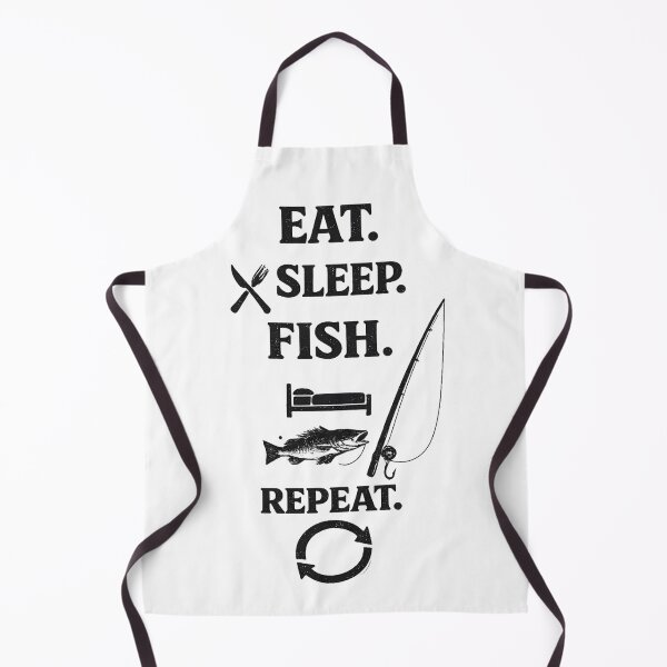 Item preview, Eat Sleep Fish Repeat – Funny Fishing Quote Typography Design designed and sold by FischingVibes.
