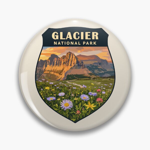 Artikelvorschau, Aufkleber für den Glacier-Nationalpark entworfen und verkauft von Gideon Emmerich.