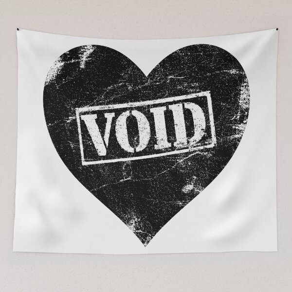 Item preview, Void Heart – Dark Grunge Emotional Statement designed and sold by VilnaArtPrints.